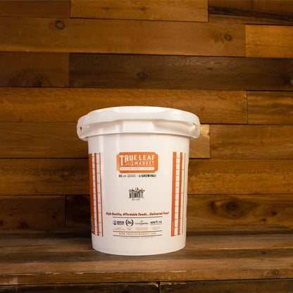 5 Gallon Bucket with Easy On/Off Ratcheting Lid - 3 Buckets - HDPE, Food Grade, BPA Free - Gardening & Composting Info - All Purpose Pail