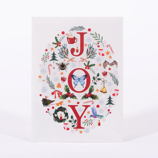 Holiday Joy- Wildflower Seeds Seed Packets - 25 Seed Packs - Perfect Eco-Friendly Gift oo Holiday Card for Gardeners & Friends - Non GMO Seeds