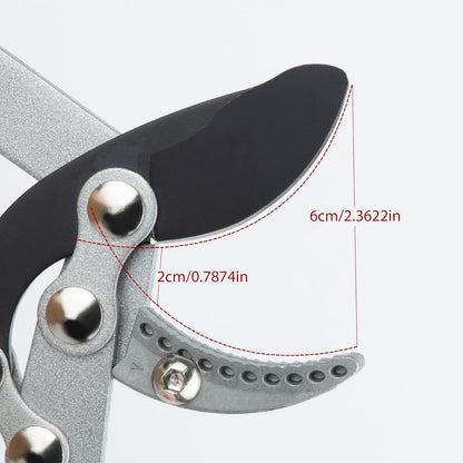Heavy Duty Garden Lopper Pruning Shears, Aluminum Alloy or Carbon Steel, Tree Branch Cutter with Non-slip Handle, Labor-saving Gardening Tools, Yard, Orchard (Vigorously cut 59cm aluminum alloy)