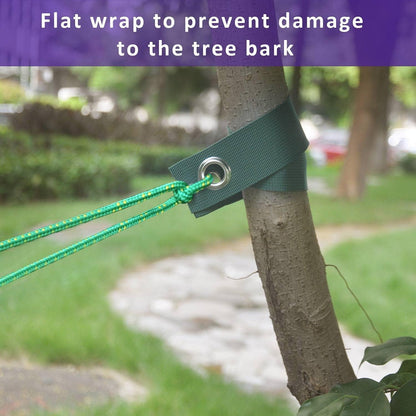 15.8-Inch Extra-Long Heavy Duty Steel Tree Stake Kits,Tree Staking and Support Kits for Young Tree Against Bad Weather,Include 3 PCS 15.8" Tree Straps, 3 PCS 15.8" Tree Stakes and 31.2 FT Rope