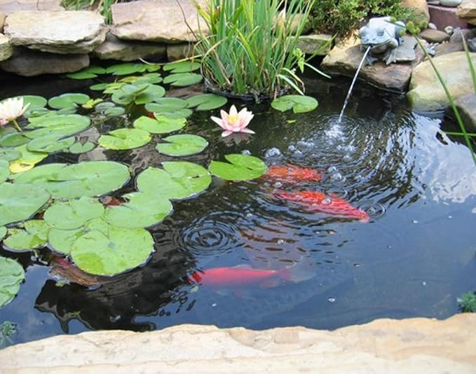 Pond Liner, 20 Mil 7 x 10 Feet Pond Liners for Outdoor Ponds, Black LDPE Fish Pond Liner for Small Ponds, Streams Fountains and Garden Waterfall