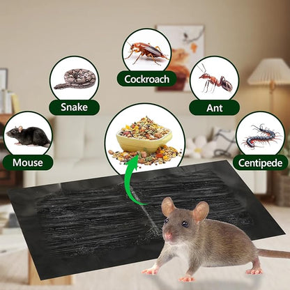 10 Pack Sticky Mouse Traps,Clear Mouse Glue Trap Sticky Traps That Work for Mice and Rats Roaches,23x11 Inch Heavy Duty Rat Traps Indoor Mouse Sticky Pads,Easy to Set