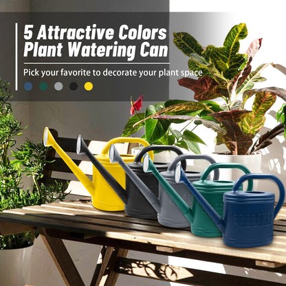 2 Gallon Garden Watering Can, Plastic Outdoor Watering Can for Plants