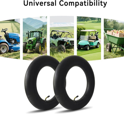 3.50/3.25/3.00-8 Inner Tube for 8 Inch Rim Sizes 3.50-8 3.25-8 3.00-8 3-8 300-8 350-8 Tire Tubes with Bent Valve Stem for Wheelbarrows, Mowers, Garden Cart, Hand Trucks, 2 PCS