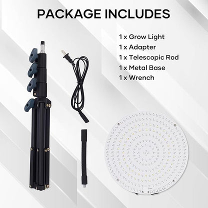 Grow Light with Stand,288 LEDs Full Spectrum Plant Light for Indoor Plants,Tripod Standing Grow Lights for Indoor Plants,3 Modes Floor Grow Plant Lamp for Plants Greenhouse Veg Bloom Light