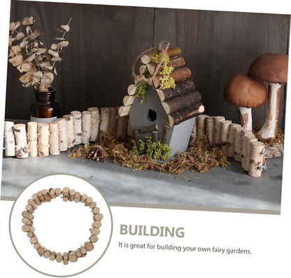 1Pc Adorable Miniature Fence for DIY Fairy Gardens Succulent Landscapes Indoor Durable Crafting Accessory for Plants and Garden Projects