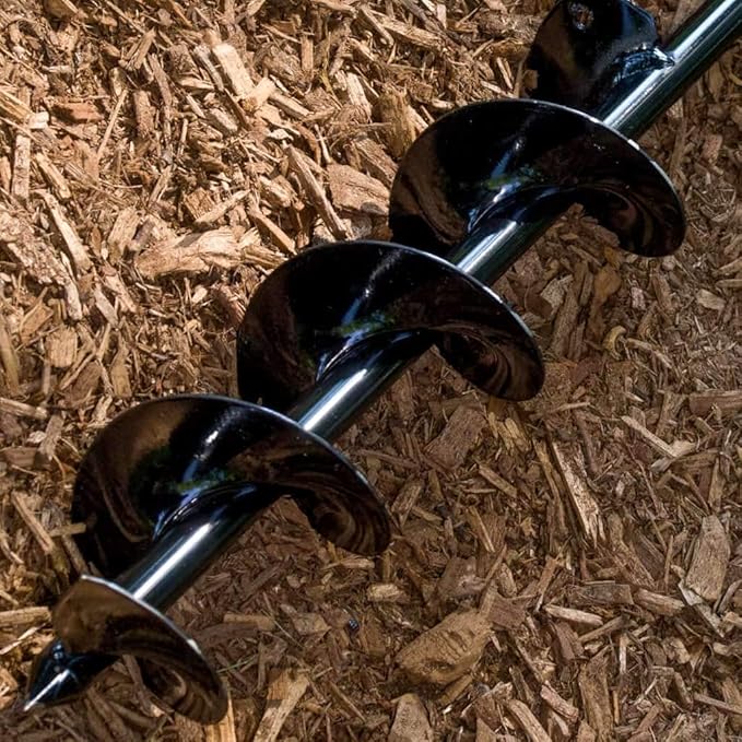 ERYTLLY Bulb Planter, Auger Spiral, Garden Planter Tool 7.6cm x 61cm,Rapid Umbrella Hole Digger for Planting Bulb Seedlings Bedding Tulips, and Digging Weeds Roots