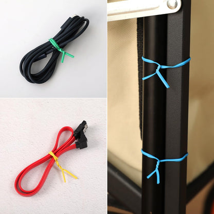 Tangyinrd 300 Pcs 6 inch Green Plastic Twist Ties, Cable Ties, for Bags, Gardening Tools
