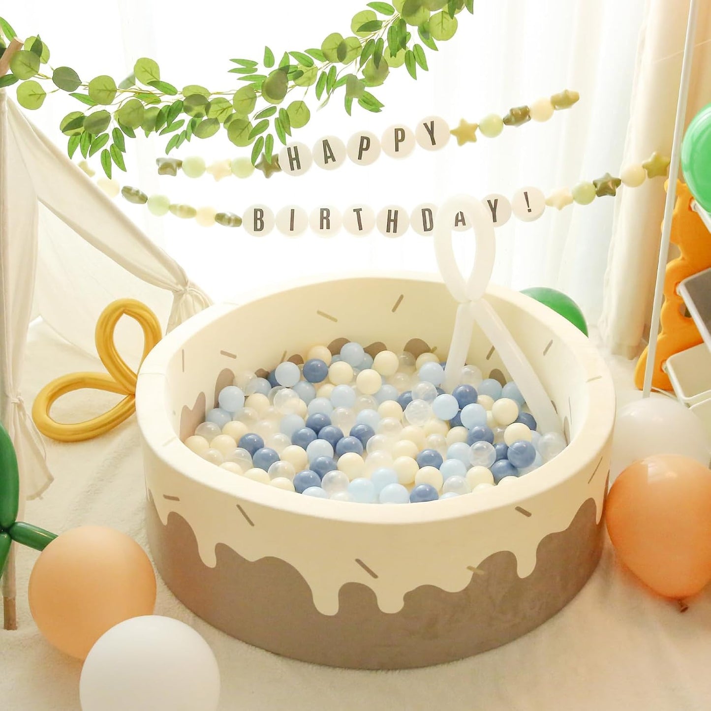 TRENDPLAY Plastic Balls for Ball Pits - Hollow Balls- Safe and Exciting Playtime - Perfect for Baby Pools, Birthday Party Decoration