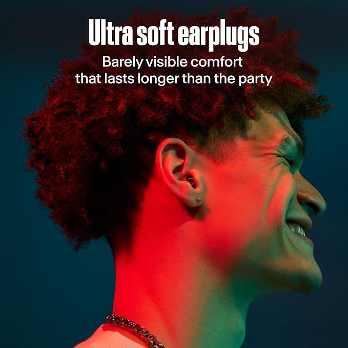 Alpine PartyPlug Pro Concert Ear Plugs, High Fidelity Professional Musician Earplugs with 21dB