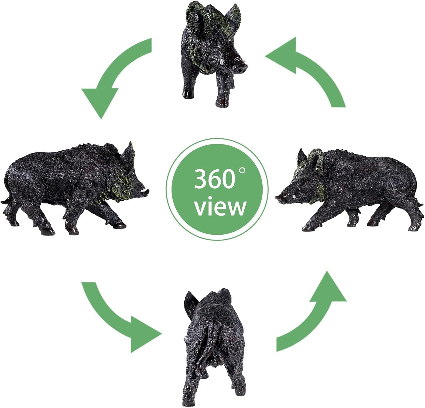 20.87 inch Wild Boar Statue Garden Decor. Durable Resin Outdoor Garden Sculpture and Yard Art Decoration. Suitable for Courtyard Lawns and Patios - Large Lifelike Animal Statue with Weather