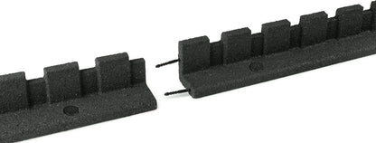 Playsafer L-Shaped Flexible Rubber Castle Edger for Lawns Landscaping and Playgrounds | Easy No Dig Installation (1 Pack, Dark Gray)