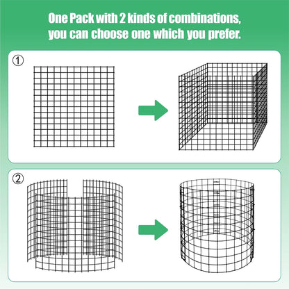 10 Pack Round Plant Protector from Animals, 30 Pcs 12 x 12 Metal Mesh to Keep Animals Out Wire Plant Protectors for Rabbits Chicken Duck Bunny Barricades for Garden Vegetable Flowers Protection