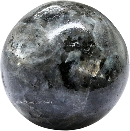 Amazing Gemstone Larvikite Crystal Ball - 1" Inches Crystal Sphere Meditation Balls for Witchcraft and Decorative Balls - Crystals and Healing Stones Beginners Gift (Pack of 1)