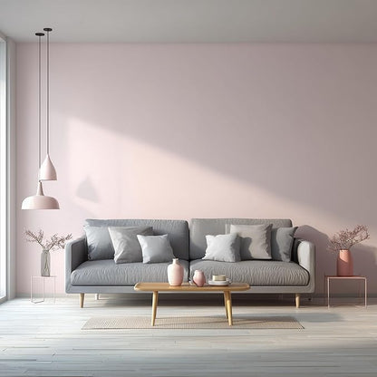 EVOLVE Paint & Primer: Environment-friendly, Low Sheen with One-coat Coverage for Interior & Exterior surfaces (Pale Pink, 5-Gallon)