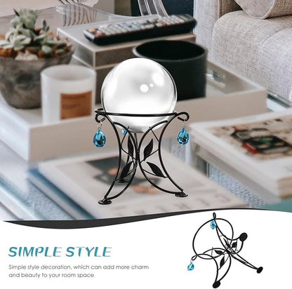 Yardwe Gazing Ball Stand, Metal Ball Stand Crystal Ball Stand Globe Stand Sphere Holder Glass Bowl Ring Metal Egg Stands (5" Diameter)