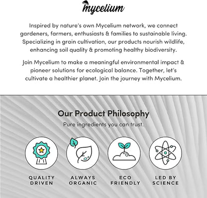 Mycelium's Superior Dung-Loving Mushroom Substrate & Rye Berries Grain 3 LB All-in-One Bag – Organic Coco Coir, Vermiculite & Gypsum Formula, Pre-Sterilized & Ready for Easy Home Cultivation