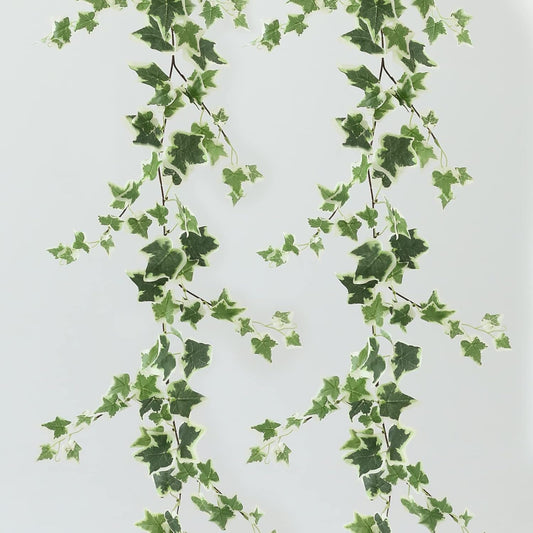 3 Strands Odorless Artificial Ivy Vines Kit, 71" Silk Ivy Garland with Green Leaves, Fake Hanging