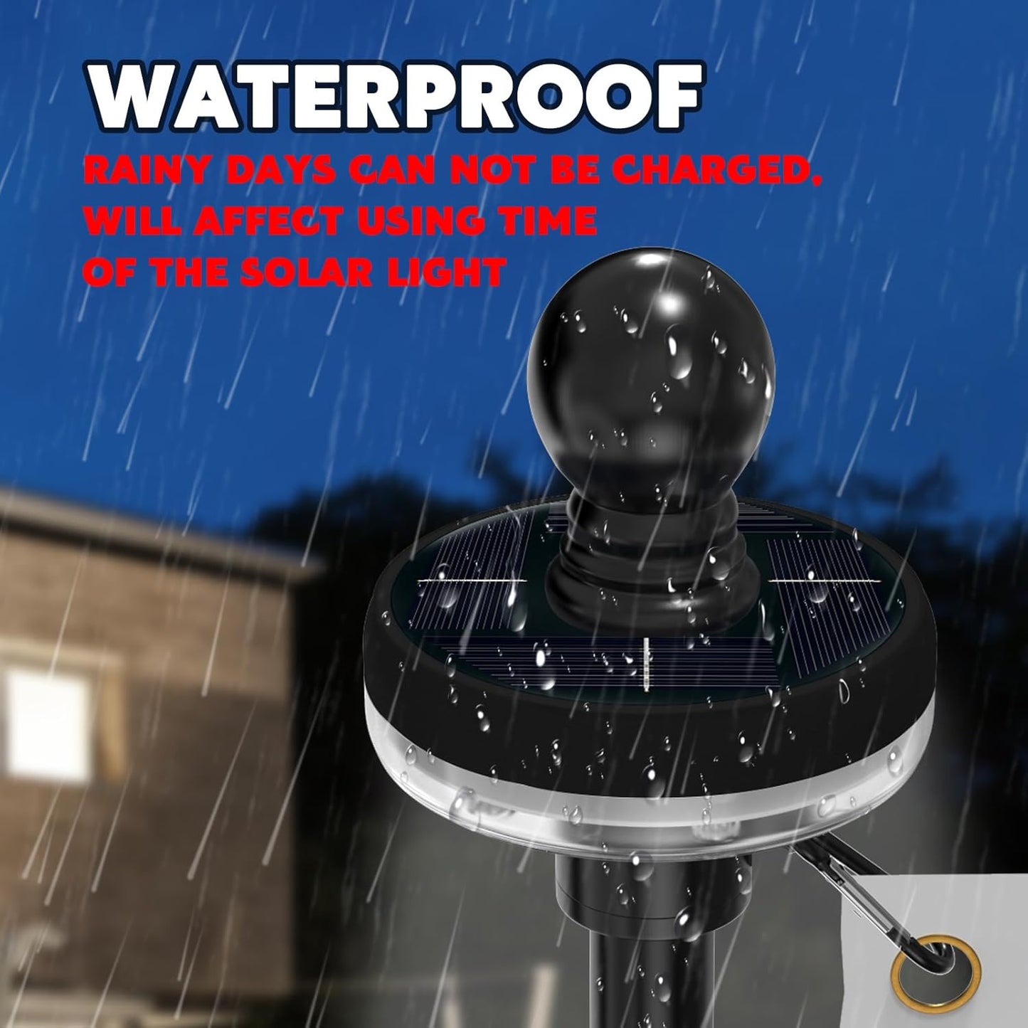 ZMTECH 1PC Flagpole Solar Light, Solar Flag Pole Lights, Outdoor Waterproof LED for 5-10FT Flag Poles, Flag Light Fits 1in Diameter Poles, Auto On/Off & Solar Charging (Black)