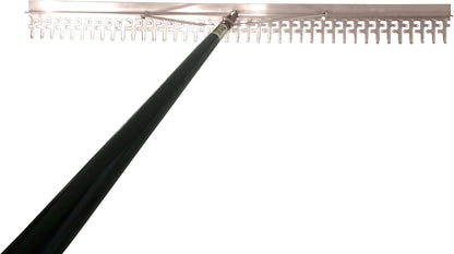 Super Wide & Long Lake and Beach Rake – 48" Head with 11ft or 16.5ft Handle – Aquatic Weed & Debris Removal Tool with Toss Rope and Float – Reinforced Teeth – Ideal for Shoreline & Water Maintenance.