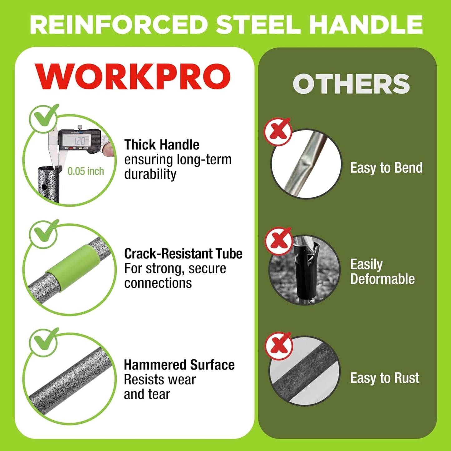 WORKPRO Lawn Leveling Rake, Heavy Duty Leveling Rake with 30” x 10” Ground Plate, Yard Leveling Rakes with 6FT Adjustable Handle, Metal Lawn Leveler for Garden, Backyard, Golf Course, Farm, Pasture