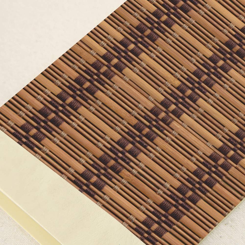 LETAU Wood Window Roman Shades, Bamboo Light Filtering Window Blinds for Indoor Home, Office, Kitchen, Pattern 10