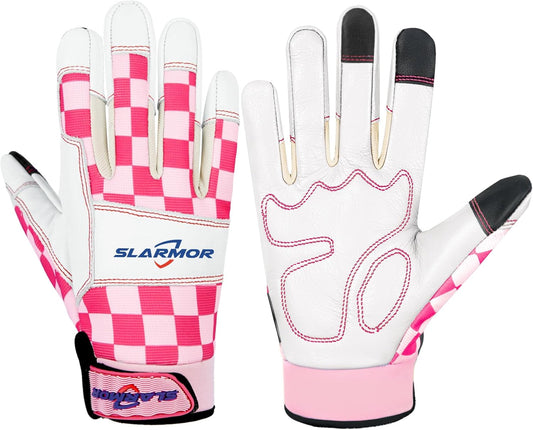 Leather-Gardening-Gloves for Women,Thorn-Proof Work-Gloves for Weeding,Digging,Planting,Pruning Yard garden Gloves