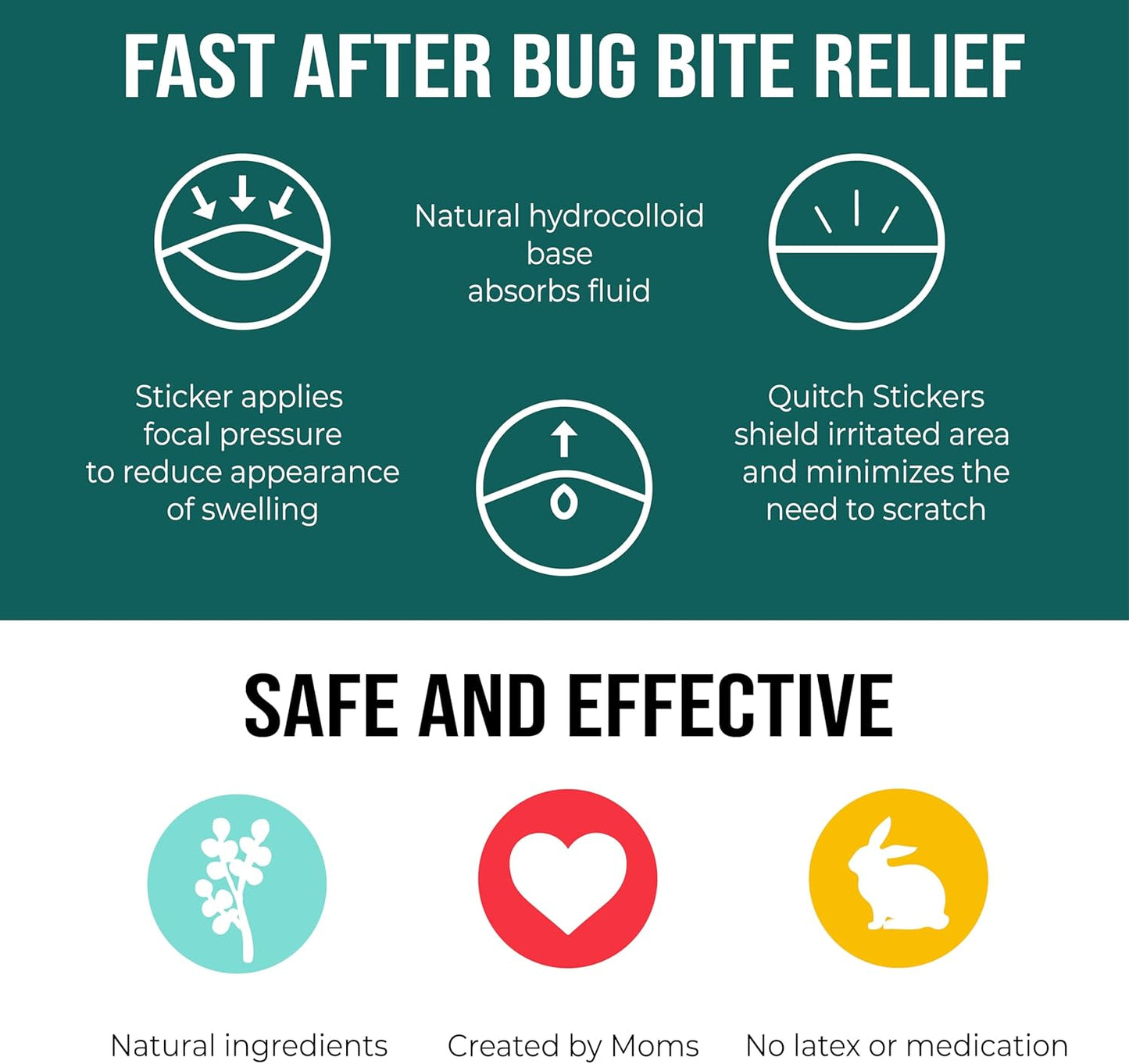quitch Bug Bite Itch Relief Patch FSA Eligible, Summer Travel Essentials for Kids, Mosquito Bug Bite Thing Alternative, Summer Camp Essentials Itch Relief, Baby hydrocortisone Cream Alternative