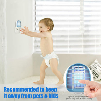 6 Pack Bug Zapper Indoor, Electronic Mosquitoes Killer Zapper with Blue Lights for Living Room, Baby Room, Kitchen, Bedroom(1)