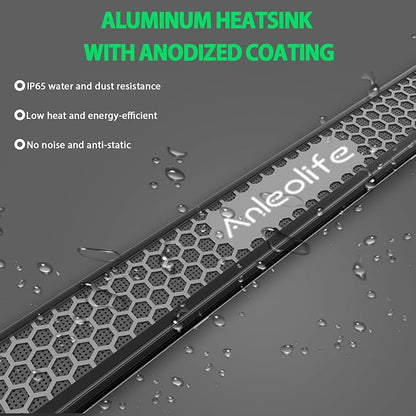 A ANLEOLIFE Stretchable LED Grow Lights with LM301H EVO Diodes 300W Full Spectrum Dimmable 3x4ft Coverage Bar Style Growing Lamp for Indoor/Tent Plants