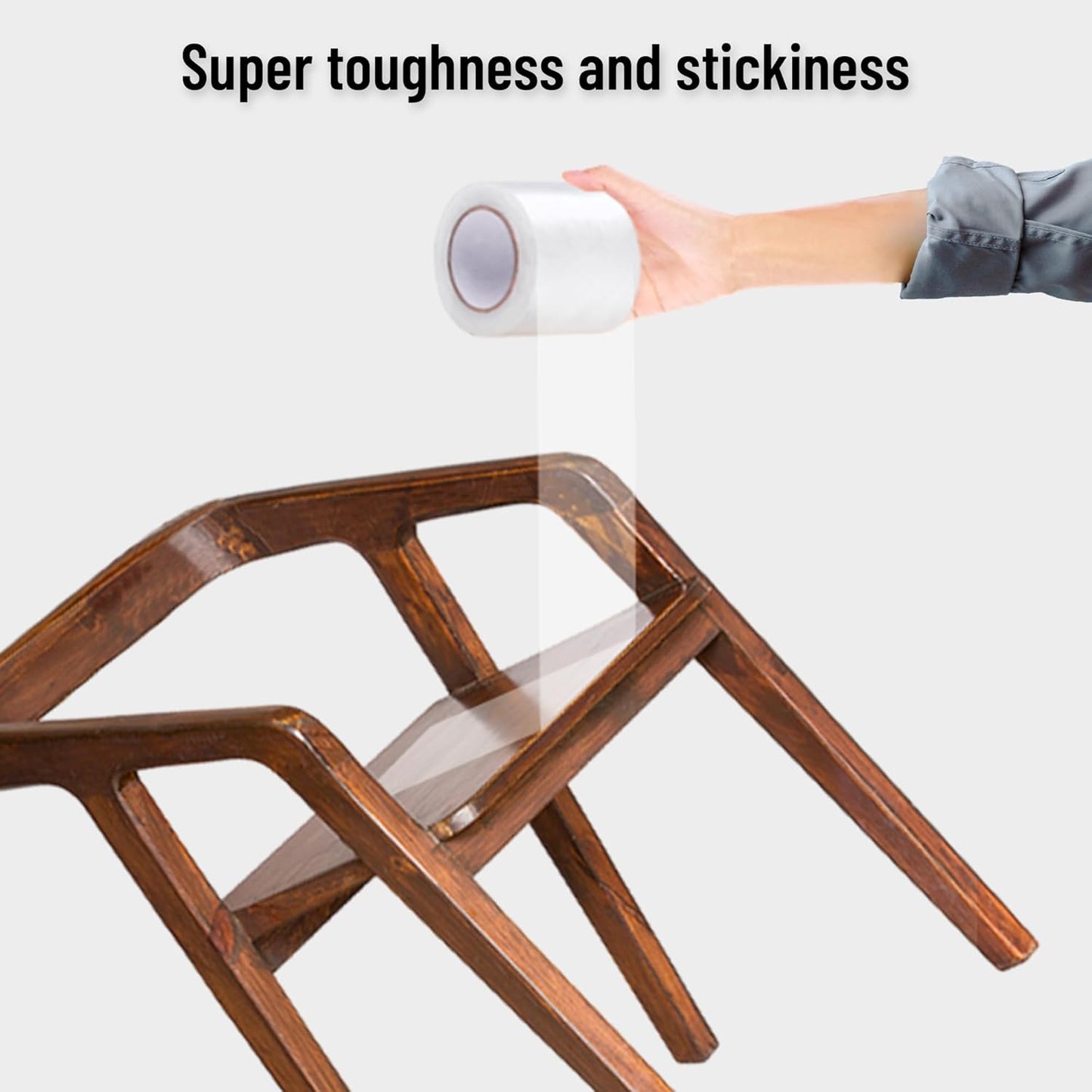 6 Mil Greenhouse Plastic Sheeting Tape, 4" x108' Waterproof UV Resistant Repair Tape, Strong Weatherproof Polyethylene Film
