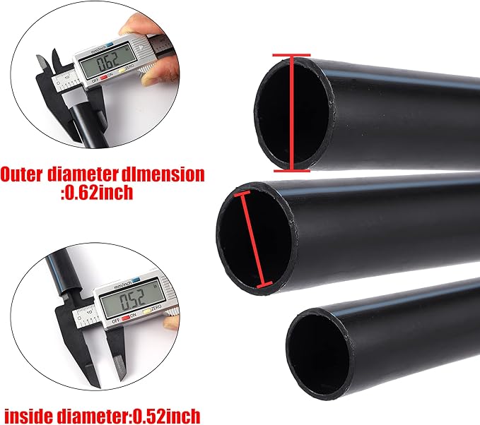 Barbed Tee ，Barb Stone 1/2 inch to 1/4 inch Irrigation Tube Anti-Drop Premium Quality Fitting (1/2" ID x 0.60’‘-0.63" OD) -20 PCS Tee