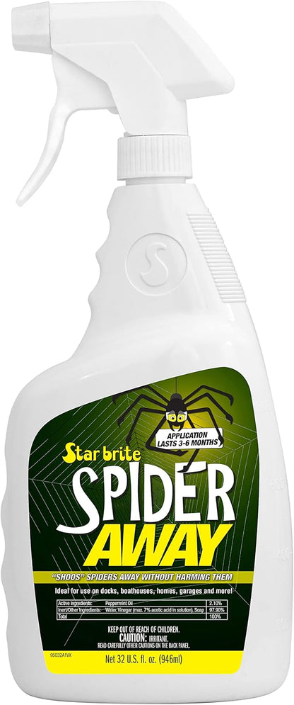 STAR BRITE Spider Away – Simply Chase Away Pesky Spiders & Keep Them Away - Ideal for Homes, Garages, Docks, Patios, Boathouses & More