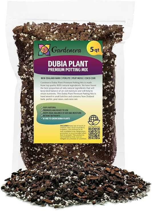 Monstera Dubia Potting Mix - Provides Essential Nutrients and Aeration for Healthy Growth - 5 Quart