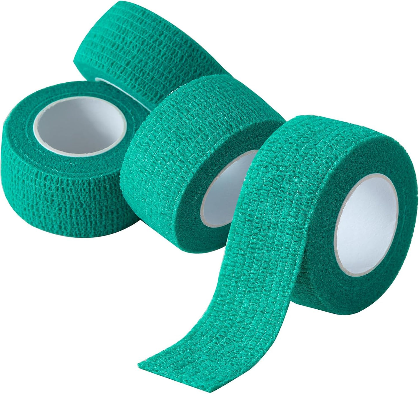 Plant Tying Tape Self-Adhesive Stretch Garden Tape for Climbing Plants, Green Floral Binding Tape Adjustable Plant Ties for Branches Flowers Tomatoes 4 Rolls 1" by 15' Each