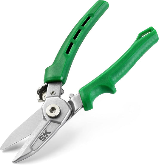 SK 7" Heavy Duty Scissors, All Purpose Shears, Drop Forged CR-V Blades with Safety Lock, Comfortable Grips