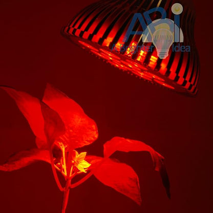 ABI 12W Red 620-630nm PAR38 LED Grow Light Bulb for Flowering