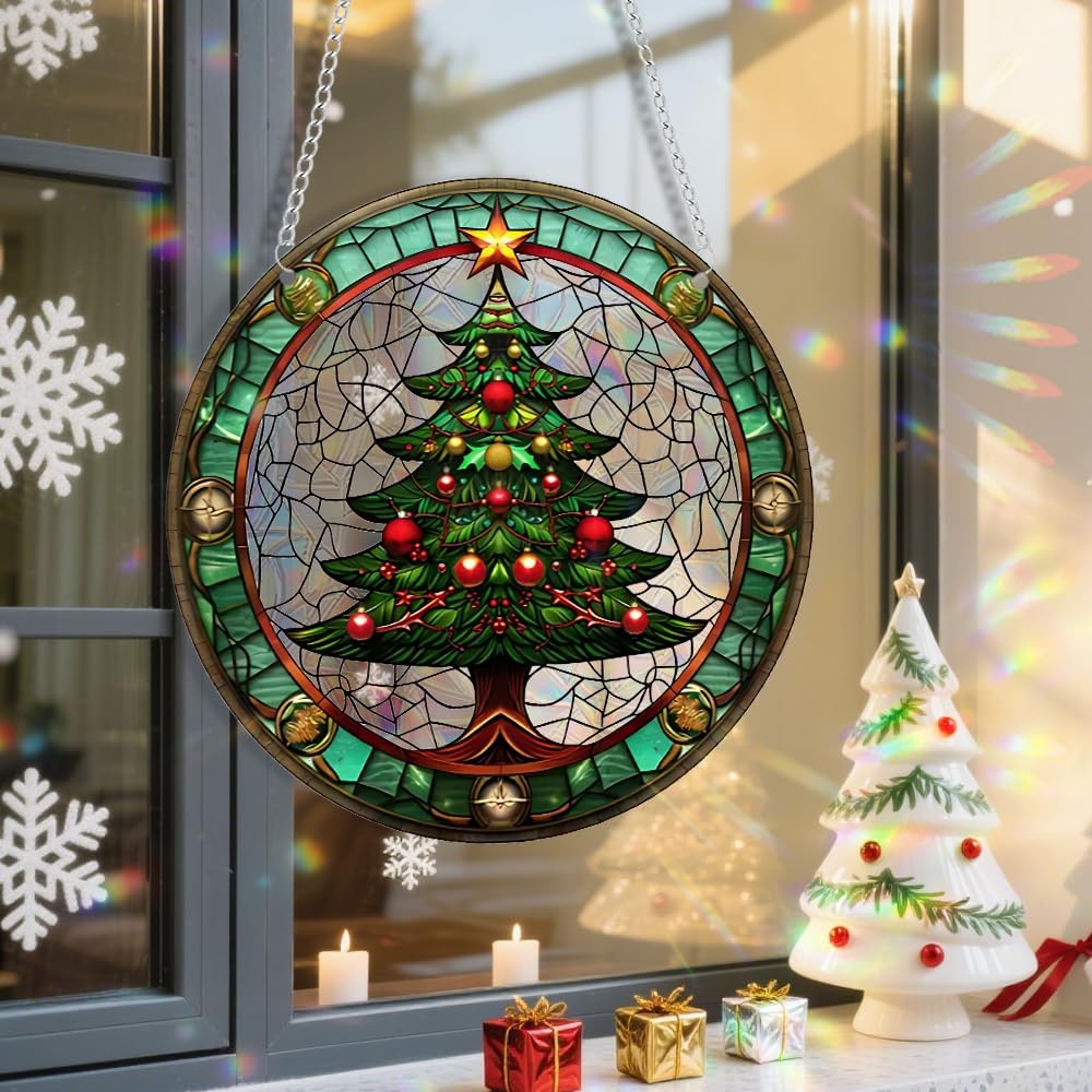 Sun Catchers Indoor Window, Acrylic Rainbow Suncatcher Window Hanging Decoration for Living Room Bedroom Summer Home Balcony Ornaments Decoration