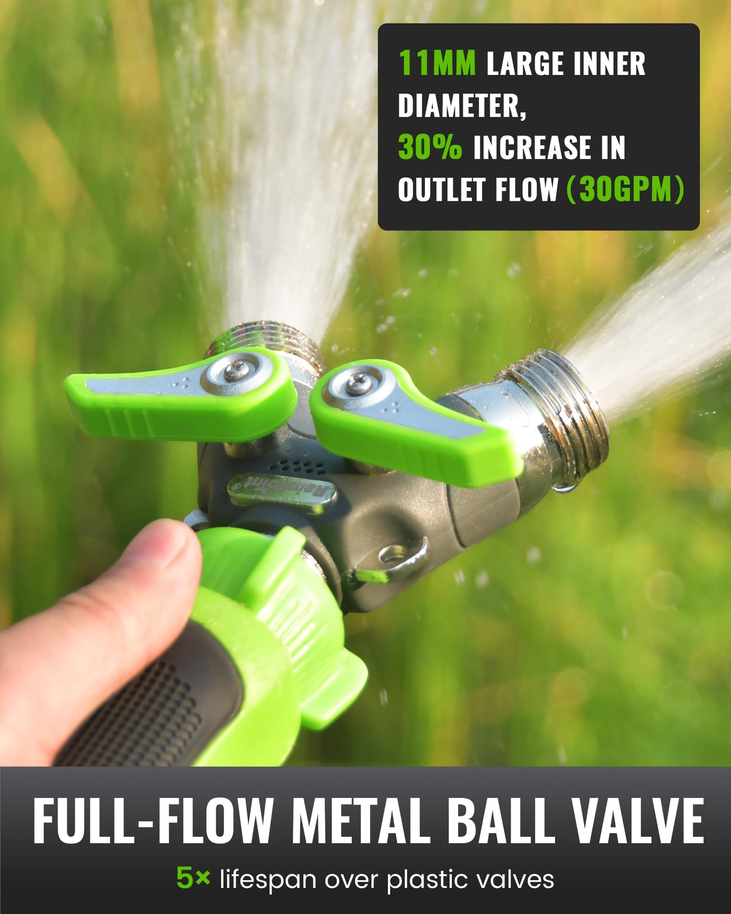 RAINPOINT 2 Way Garden Hose Splitter