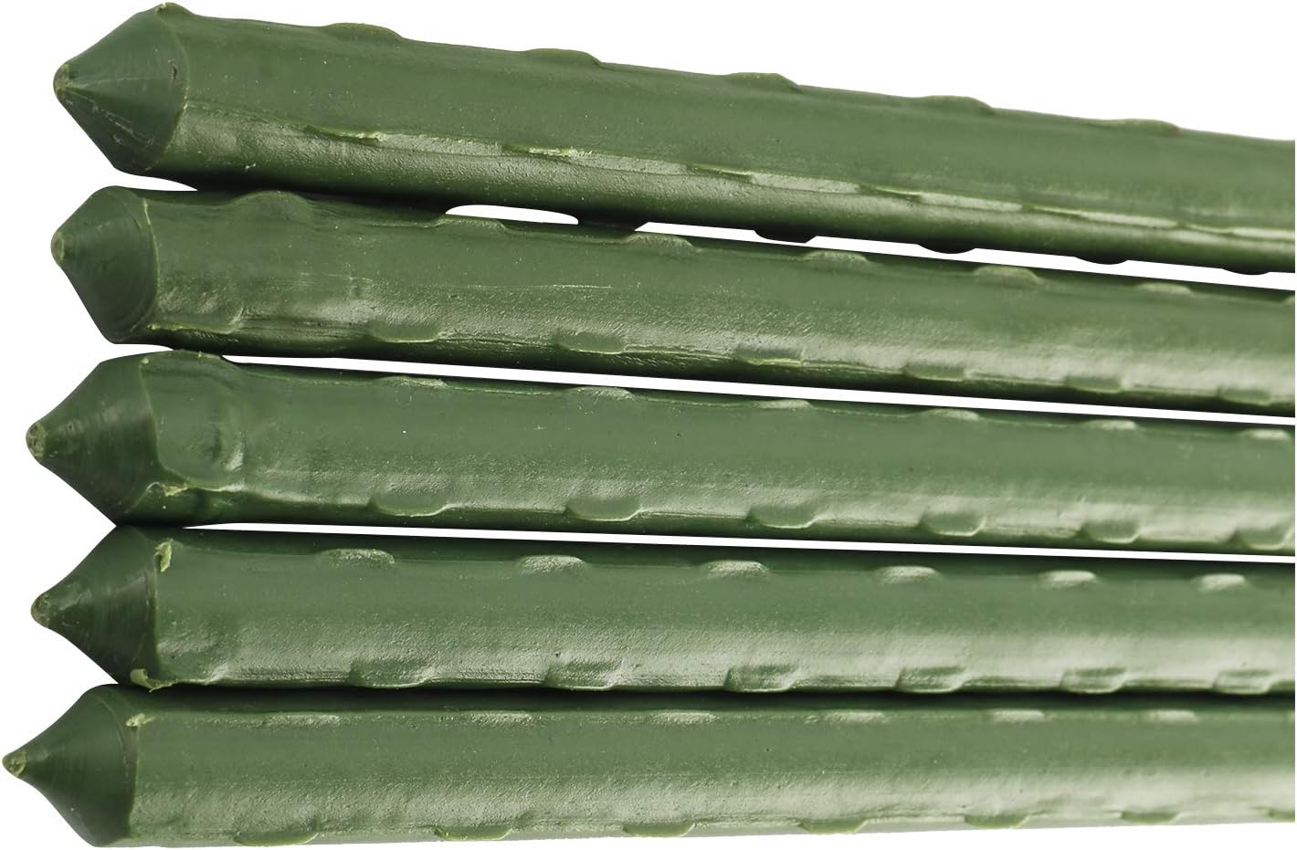 50Pcs 4FT x 7/16" Garden Stakes Plant Stakes Plant Cage Supports with 328FT Twist Ties for Sapling Tomato Cucumber Bean Climbing Plants Grow
