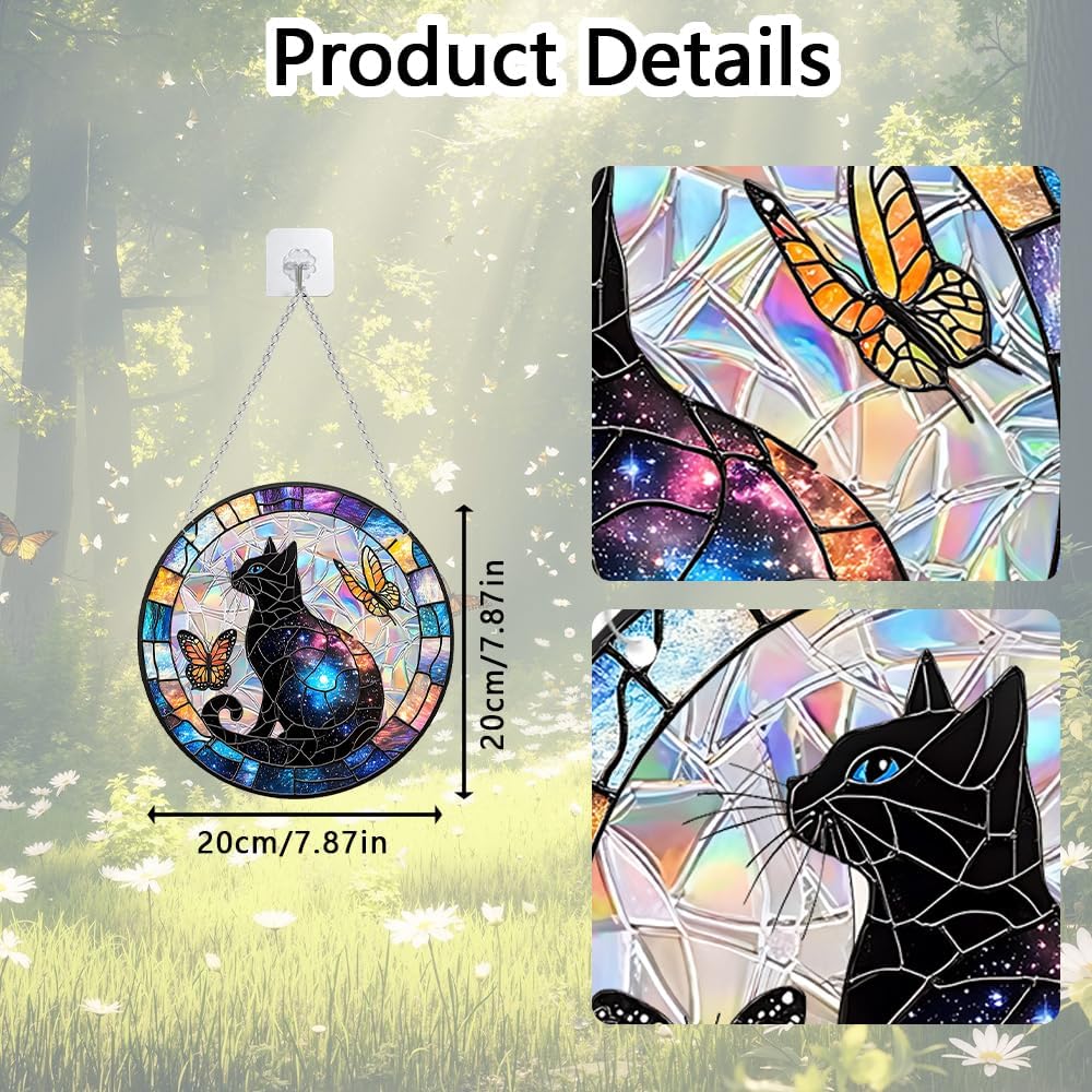 Sun Catchers Indoor Window, Acrylic Rainbow Suncatcher Window Hanging Decoration for Living Room Bedroom Summer Home Balcony Ornaments Decoration