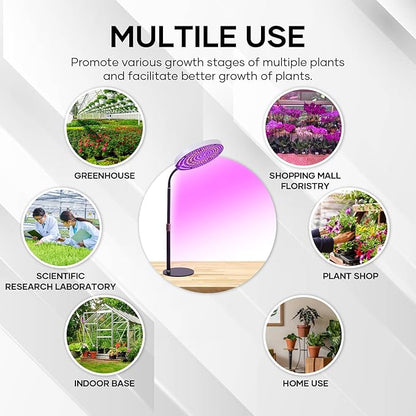 Desk Grow Light, 288 LEDs Red Blue White Full Spectrum Plant Light for Indoor Plants,3490 Lumen Indoor Grow Lamp,3 Modes for Plants Greenhouse Veg Bloom Light