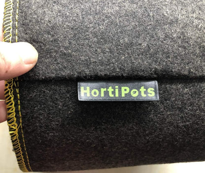 HORTIPOTS Fabric Pots 1 Gallon Non So Floppy Air Pruning Cloth Grow Bags Black Gray (Pack of 6)