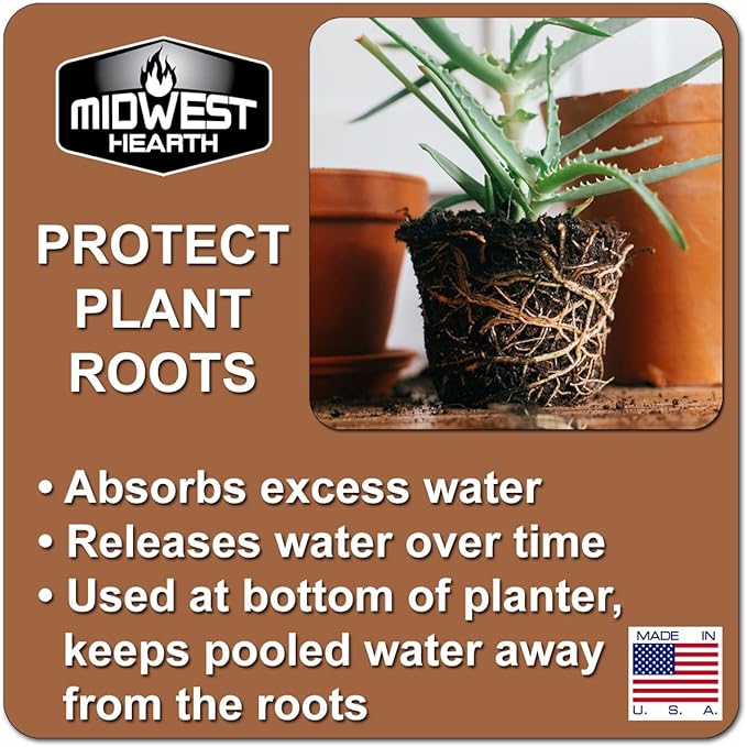 Black Lava Rocks for Plants Natural Horticultural Volcanic Rock (1/4" Size) (Mined in USA) (10-lb Bag)