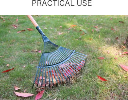 Landscape Rake,Rake Head Replacement Rakes for Lawns,Garden Rakes Head Replacements 22 Teeth Steel Fan Leaf for Lawn Yard Flowers Beds Farm Gardening,with Gloves (16.54 X 15.75 in)