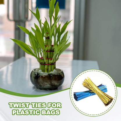 PATIKIL Bag Twist Ties 2 Inch, 800 Pcs Metallic Bread Ties for Treat Plastic Bags Gift Wrapping Candy Coffee Bag Plant Party Cake Favor, Green