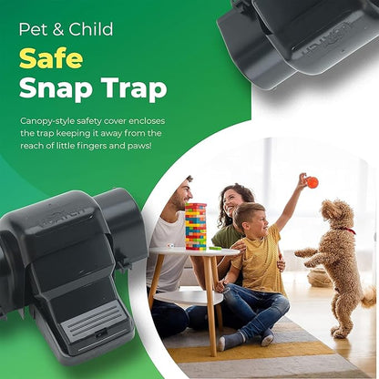 Rat Traps Indoor and Outdoor - 3 Pack Dual-Entry Large Rat Trap Outdoor and Indoor for Home, Garden and Restaurant with 99.9% Trap Rate | Easy to Use Rodent Traps with Safe Hands Free Design - UCatch