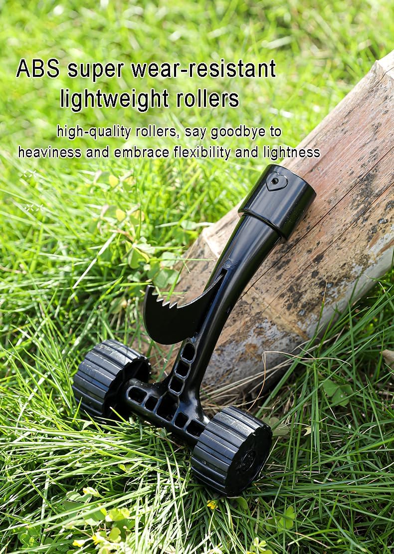 Crevice Weeding Tool with Wheel,Adjustable Handle Length, Allowing for Effortless clearing of Weeds in Corners.