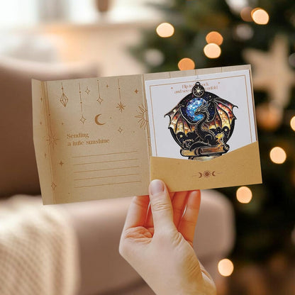 Dragon and Book Acrylic Suncatcher Stained Glass Effect Bookworm Window Car Hanging Christmas Ornament Indoor Outdoor Decor Garden Bookish Sun Catcher Book Lover for Women Mom Grandma