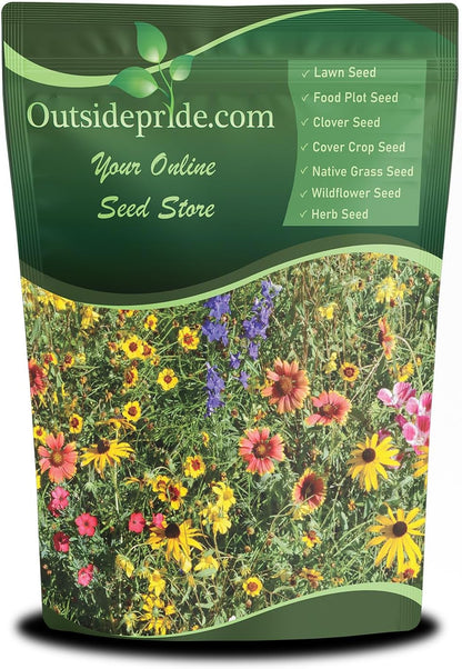 Outsidepride Mountain Wild Flower Seed Mix - 1/4 lb Premium Blend of Annual & Perennial Wildflower Seeds for High-Elevation, USDA Zones 3-8, Ideal for Mountain Gardens, Low-Maintenance & Easy to Grow